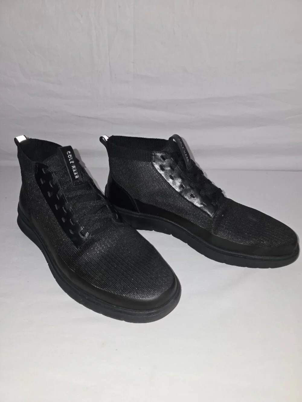 Cole Haan C32419 Black ZG Stitchlite Hitop Water Resistant Sneaker Men's 10.5